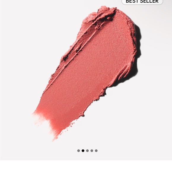 MAC Cosmetics Powder Kiss Lipstick (Teddy 2.0) with eyelashes - Picture 2 of 5